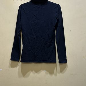 Turtle Neck Black Top Size S