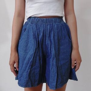 Blue Denim Shorts