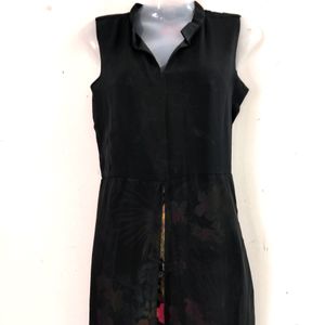 Black Printed Dress ( Women)