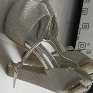 Silver High Heels 5 Inch