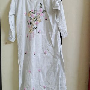 White Kurthi