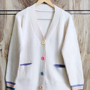 Cream Colour Cardigan Size-42-44