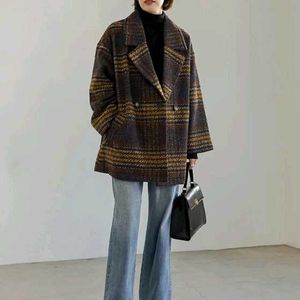 🆕 Tweed Checkered Overcoat