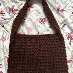 ‼️ SALE ‼️Crochet Plane Brown Bag 🌸