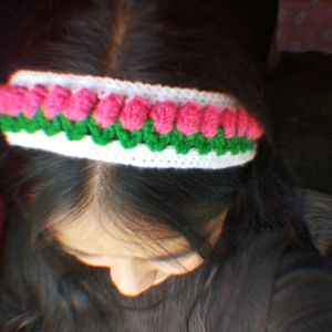 Crochet Tulip Headbands