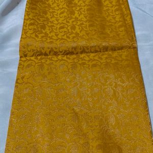 1 Miter Banarsi Musterd Color Fabric