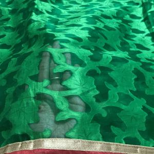 Formal Green Saree For Grabs