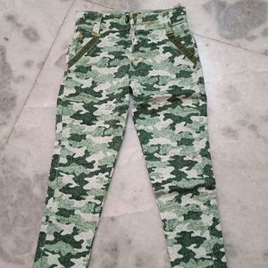 Army Print Pant