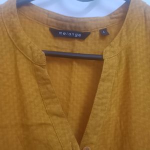 Melange Yellow Kurta