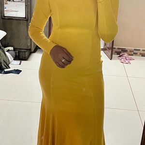 Bodycon Yellow Dress