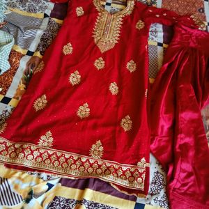 Karva Chauth Special Maroon Heavy Suit