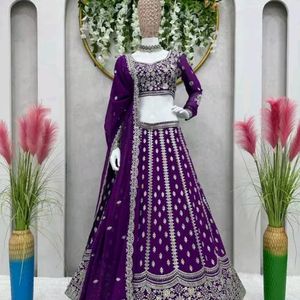 New Semi-stitched Beautiful Heavy Lehenga