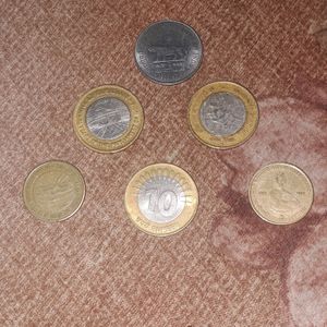 6 Coin Old Currency