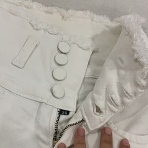 Cream High Waist Jeans