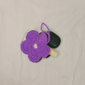 Crochet Flower Bag Charm