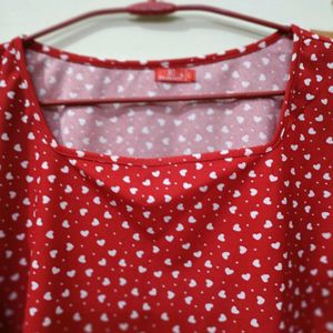 Dotted Square Neck Beautiful Top