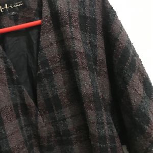 Brown Checked Coat