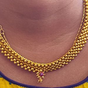 Gold Moti Necklace