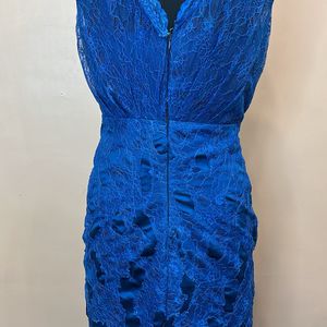 Navy Blue Lace Gown