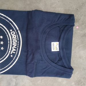 Brand New Navy Chest Printed T-shirt