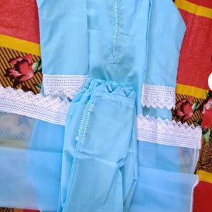 Beautiful Pure Cotton 3 Piece Kurta Set XXL