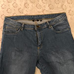 Blue Denim Stone Washed Jeans