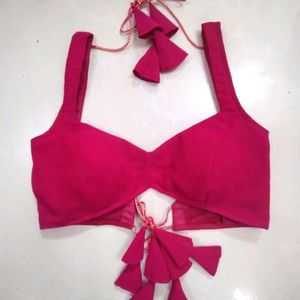 Backless Dori Blouse Rani Pink