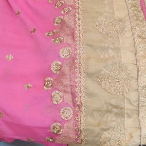 Light Pink Heavy Style Saree