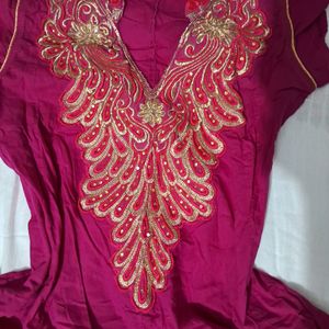 Pink Anarkali Dress