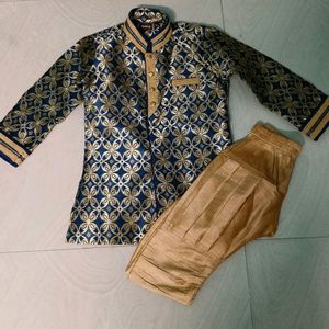 Banarasi Silk Boys Dhoti Suit Wear