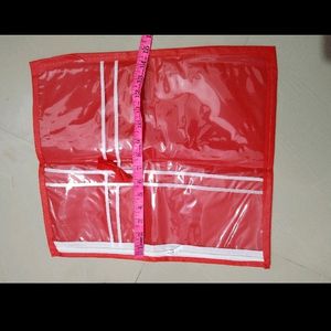 Piece Of 6 Red Designer Saree Cover