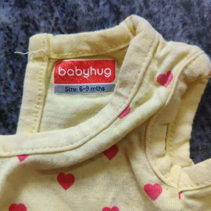 Price Drop!Babyhug Girls Stylish T-shirt 6-9 Month