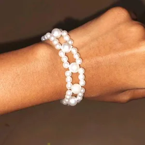 White Bead Bracelet