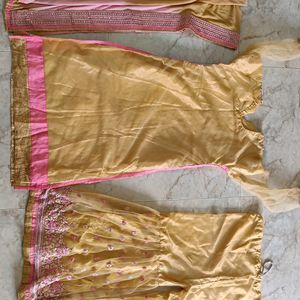 Kurta Set With Plazo And Dupatta