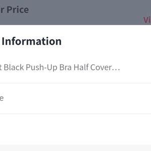 Black Pushup Bra- Front Closure