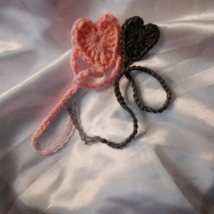 Crochet Heart Bookmark