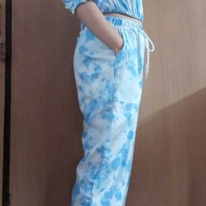 Blue And White Co-ord Set