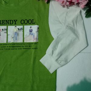 Korean Lime Green T- Shirt