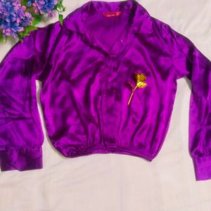 Satin Women Shirt