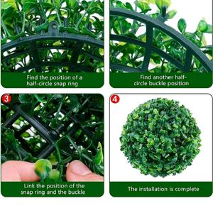 Artificial Eucalyptus Boxwood Topiary Grass Ball