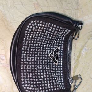 Prada Rimestones Clutch