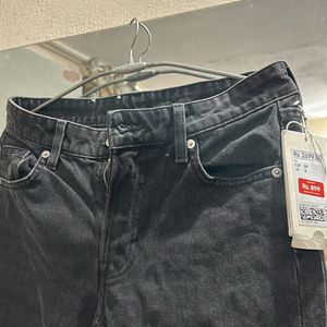 Straight High Jeans With Tag