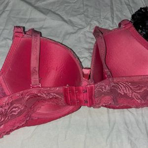 Pink Lacey Bra