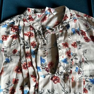 Floral beige Shirt