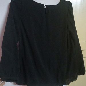 Black Full Sleeves Top