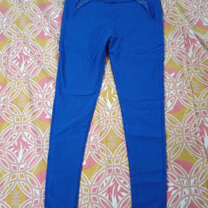 New Stretchable Pant 26-28-30 It Fits (Royal Blue)