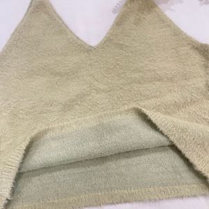 Lime Green Wool Top