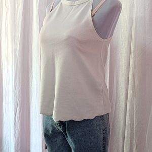 Halter Neck Casual White Top🤍