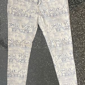 People Printed Jean