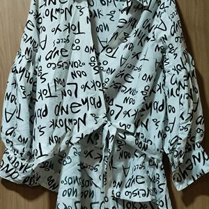 ZARA WRAP UP SHIRT